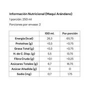 Agua Fortificada Maqui Arándano 500 ml - Pack 12 unidades