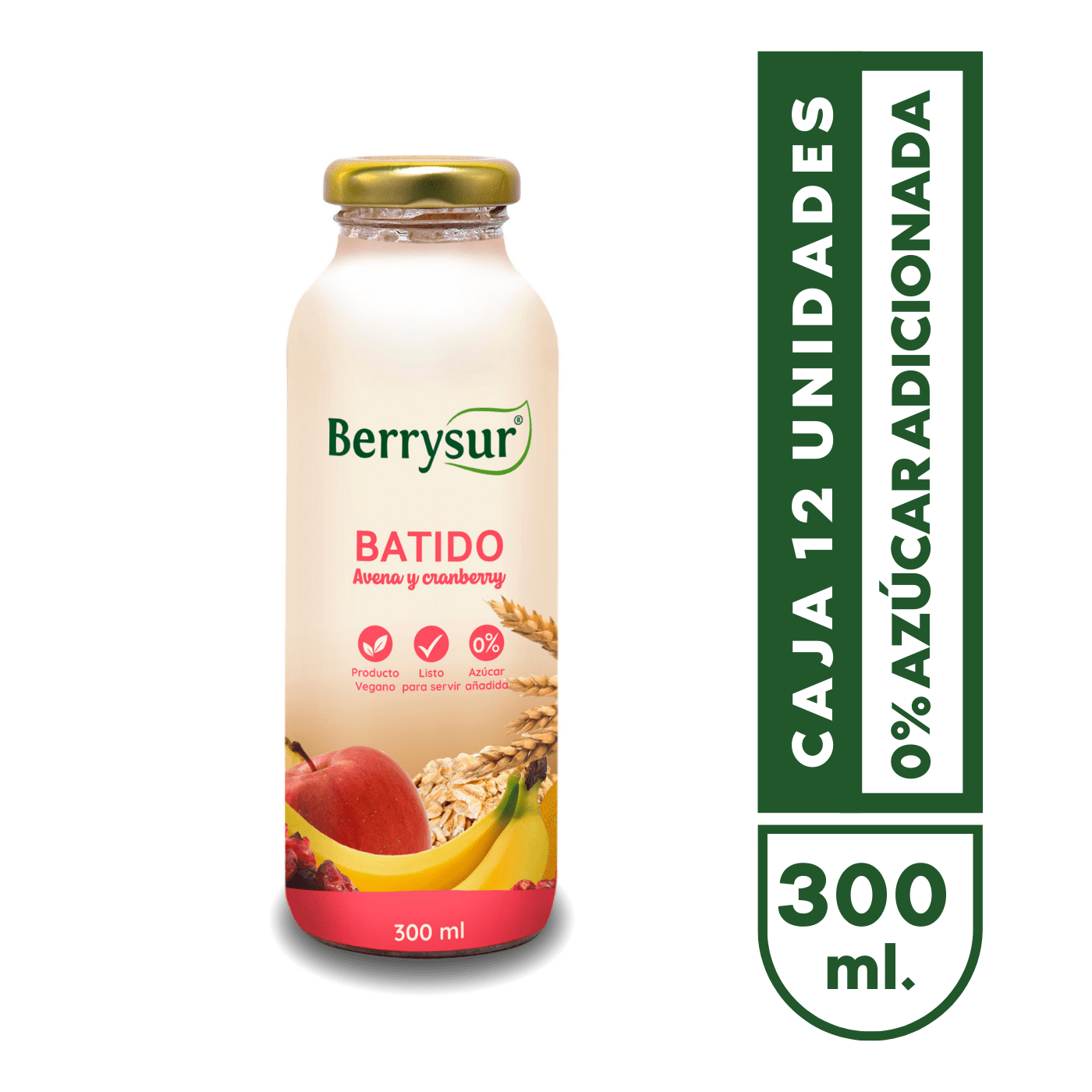 Batido con Cranberries 300 gr. - Pack 12 unidades