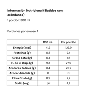 Batido con Arándanos 300 gr. - Pack 12 unidades